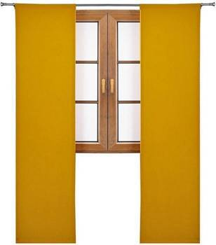 Panel gładki z tkaniny matowej Egle musztardowy