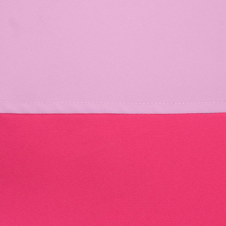 Zasłona duo jasno różowa z pasem na dole ciemny róż Soma