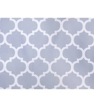 Materiał na metry z nadrukiem szare maroko wzór A1 na zasłony