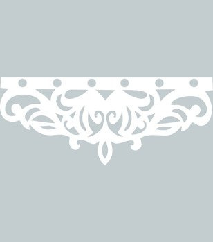 Ażurowa zazdrostka - WZÓR 4