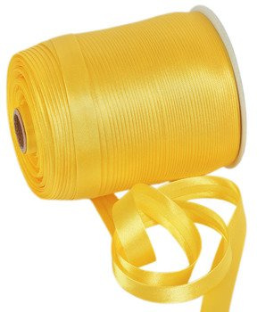 Atłasowa lamówka do firan i zasłon żółty