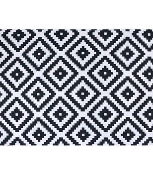 Materiał na metry z nadrukiem romby wzór H1 na zasłony