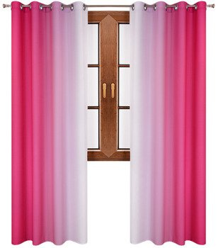 Komplet zasłon ombre cieniowane Asta różowy