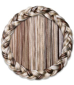 Makaron gładki biały brąz stare złoto klasyczny sznurki