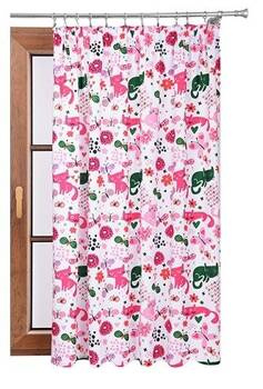 Zasłona z dziecięcymi motywami w kotki Rubi wzór V1