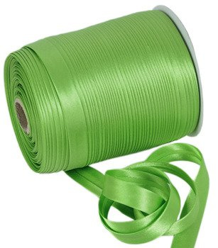 Atłasowa lamówka do firan i zasłon jasny zielony