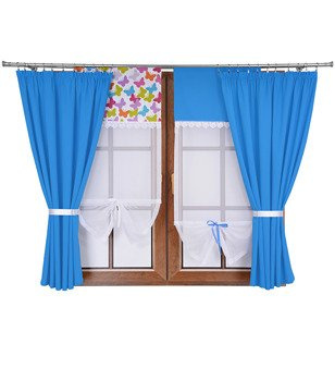 Komplet zasłon i uroczych paneli z gipiurą Gloria II wzór 15