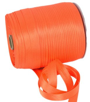 Atłasowa lamówka do firan i zasłon pomarańczowy