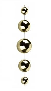 Kule złote girlanda z kul metalowych dekoracja wisząca okna wzór  3