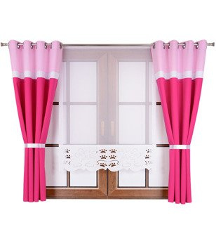 Komplet dziecięcy Maiko zasłony oraz panel z ażurem  wzór 5