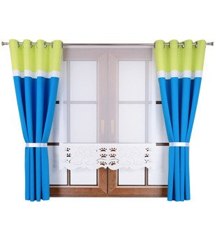 Komplet dziecięcy Maiko zasłony oraz panel z ażurem  wzór 7