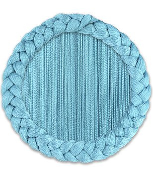 Makaron gładki turkusowy klasyczny sznurki