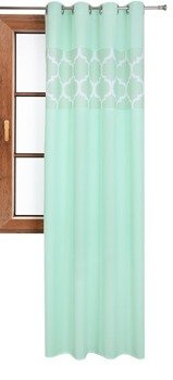 Zasłona matowa duo maroko Cindy wzór A6 miętowa