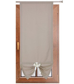 Uroczy panel gładki matowy z kokardką beżowo szary Gabi