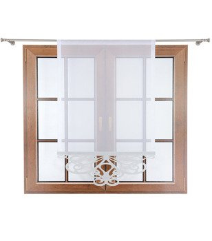 Klasyczny panel ekran z woalu ozdobiony ażurem Lugo