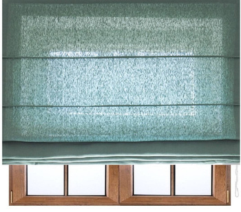 Roleta rzymska butelkowa zieleń lniana klasyczna z naturalnego lnu