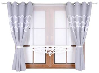 Komplet zasłony duo maroko A1 panel z ażurem Cindy 4