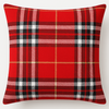 Poszewka świąteczna w kratkę czerwono bordowa na poduszkę dekoracja boże narodzenie