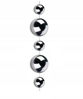 Kule srebrne girlanda z kul metalowych dekoracja wisząca okna wzór 2