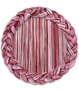 Makaron gładki bordo jasny róż indyjski róż klasyczny sznurki