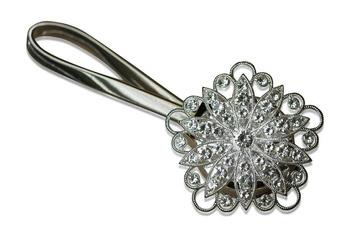 Klamerka spinka na rozciągliwej taśmie exlusive magnes wzór 69