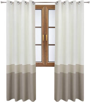 Nowoczesna zasłona trio w modne pasy Yoko wzór 1