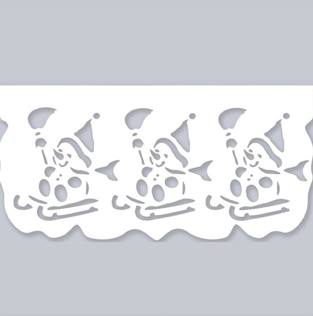 Ozdobny ażur panel dekoracja okna Święta Bożego Narodzenia wzór 2