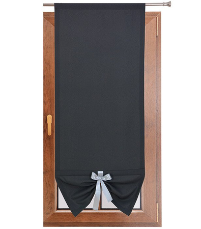 Uroczy panel gładki matowy z kokardką grafitowy Gabi