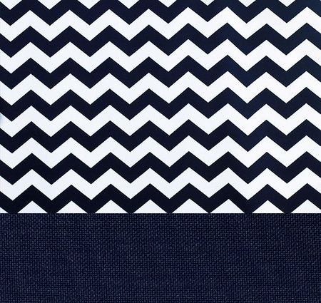 Zasłona matowa duo zygzaki Cindy wzór B5 granatowa