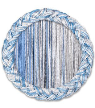 Makaron gładki klasyczny niebieski szary biały sznurki