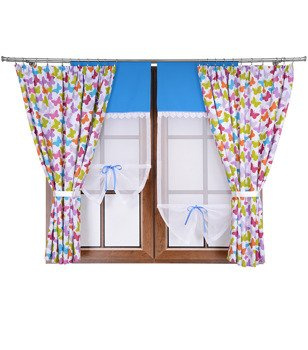 Komplet zasłon i uroczych paneli z gipiurą Gloria II wzór 14