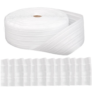 Bawełniana taśma marszcząca do firan i zasłon ołówek szpula 50 m szer 6 cm