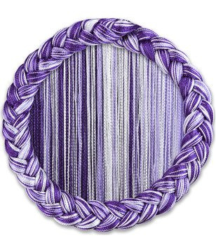 Makaron gładki biały jasny fiolet ciemny fiolet klasyczny sznurki