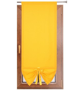 Uroczy panel gładki matowy z kokardką słoneczny żółty Gabi