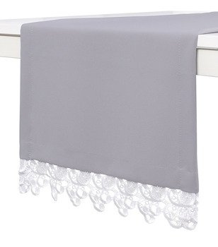 Elegancki bieżnik wykończony gipiurą koronką 50 kolorów