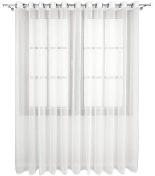 Elegancka ecru firanka z kreszu woal Ksenia