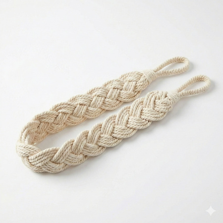 Sznur dekoracyjny podwiązka naturalna boho do firan zasłon
