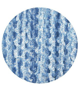 Makaron firany grube świderki błękitny biały