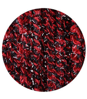 Makaron firany grube świderki bordowy z brązowym