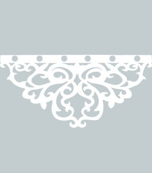 Ażurowa zazdrostka - WZÓR 8