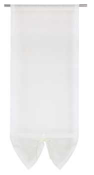 Uroczy panel z woalu z ozdobną kokardką Zoe ecru