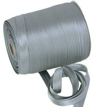 Atłasowa lamówka do firan i zasłon szary