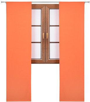 Panel gładki z tkaniny matowej Egle pomarańczowy