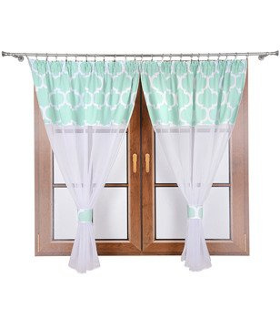 Firana dwa kokony z woalu i tkaniny w maroko Elin II A6