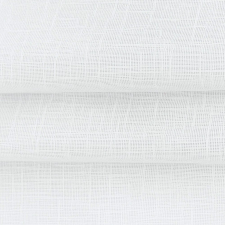 Roleta rzymska biała lniana struktura lnu elegancki naturalny batyst len