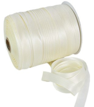 Atłasowa lamówka do firan i zasłon ecru