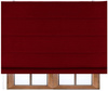 Roleta rzymska bordowa z aksamitnego weluru 