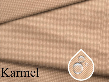 Materiał wodoodporny na zasłony obrusy poszewki ogrodowe karmelowy