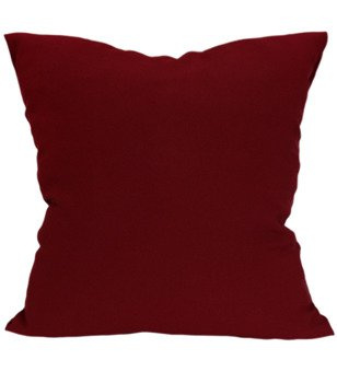 Poszewka matowa na poduszki Clara bordowa klasyczna