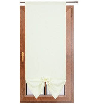 Uroczy panel gładki matowy z kokardką ecru Gabi